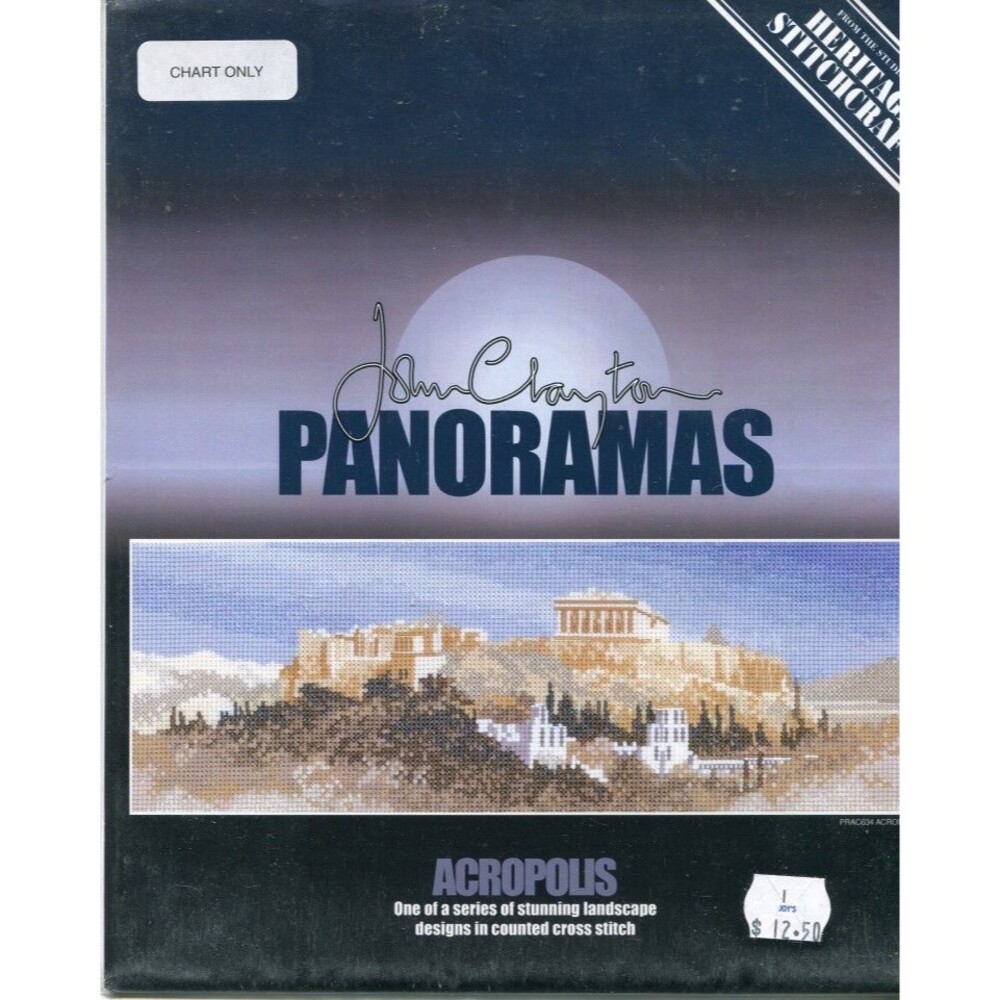 Cross Stitch Chart by Heritage Crafts - John Clayton Panorames Acropolis